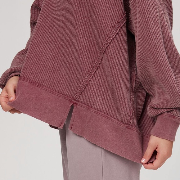 Free People Waffle Long Sleeve Top - Picture 5 of 8